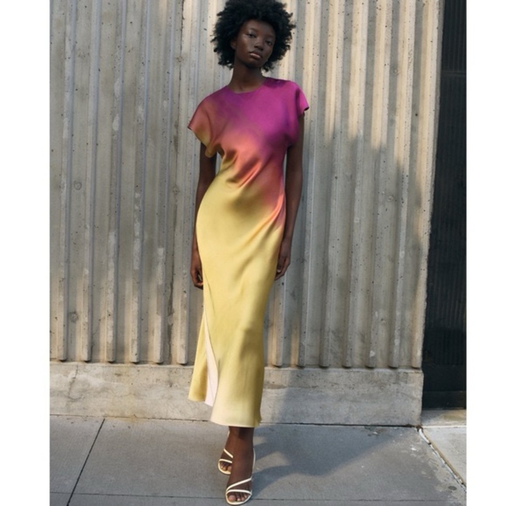 Zara Tie Dye Printed Dress